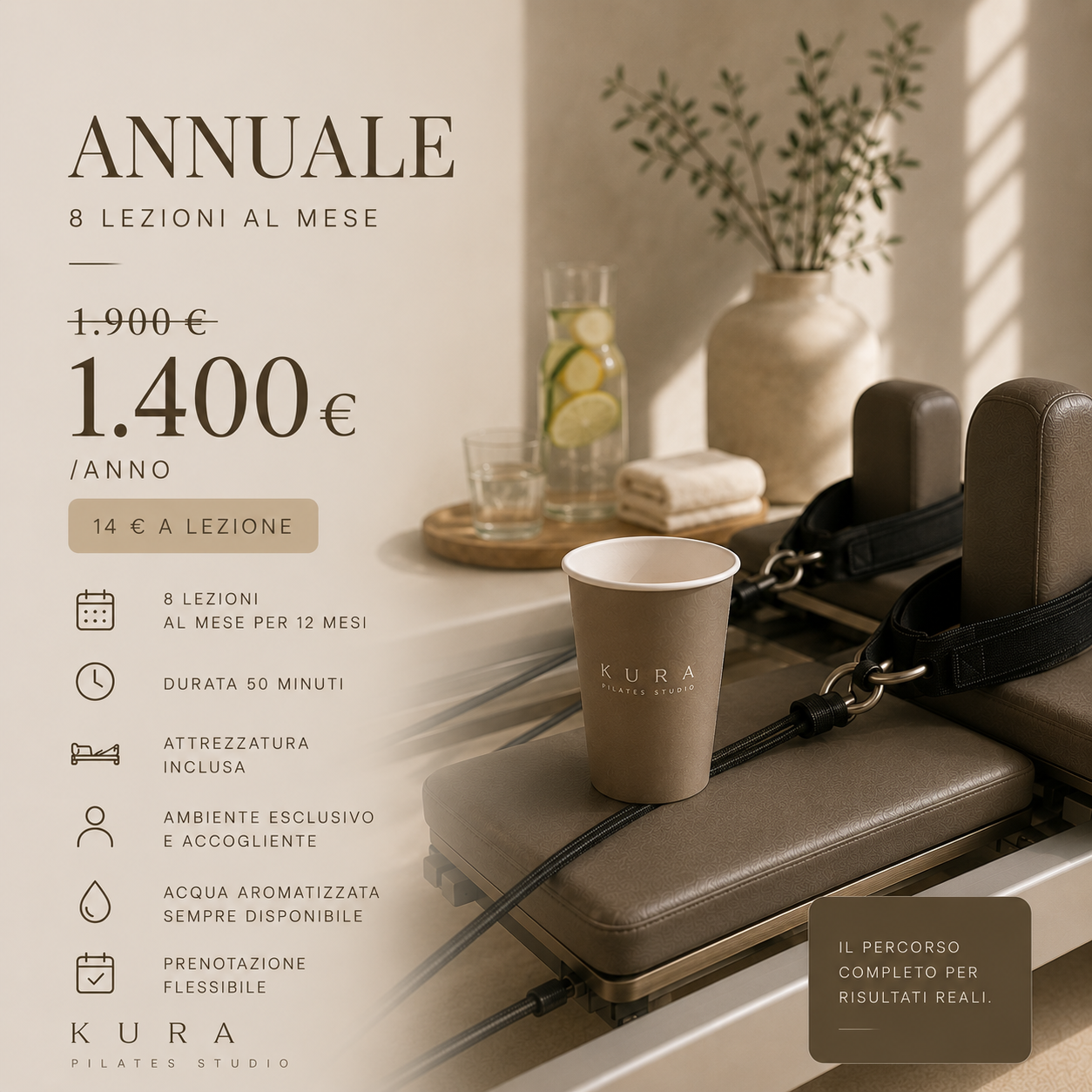 Abbonamento Annuale — 8 Lezioni al Mese