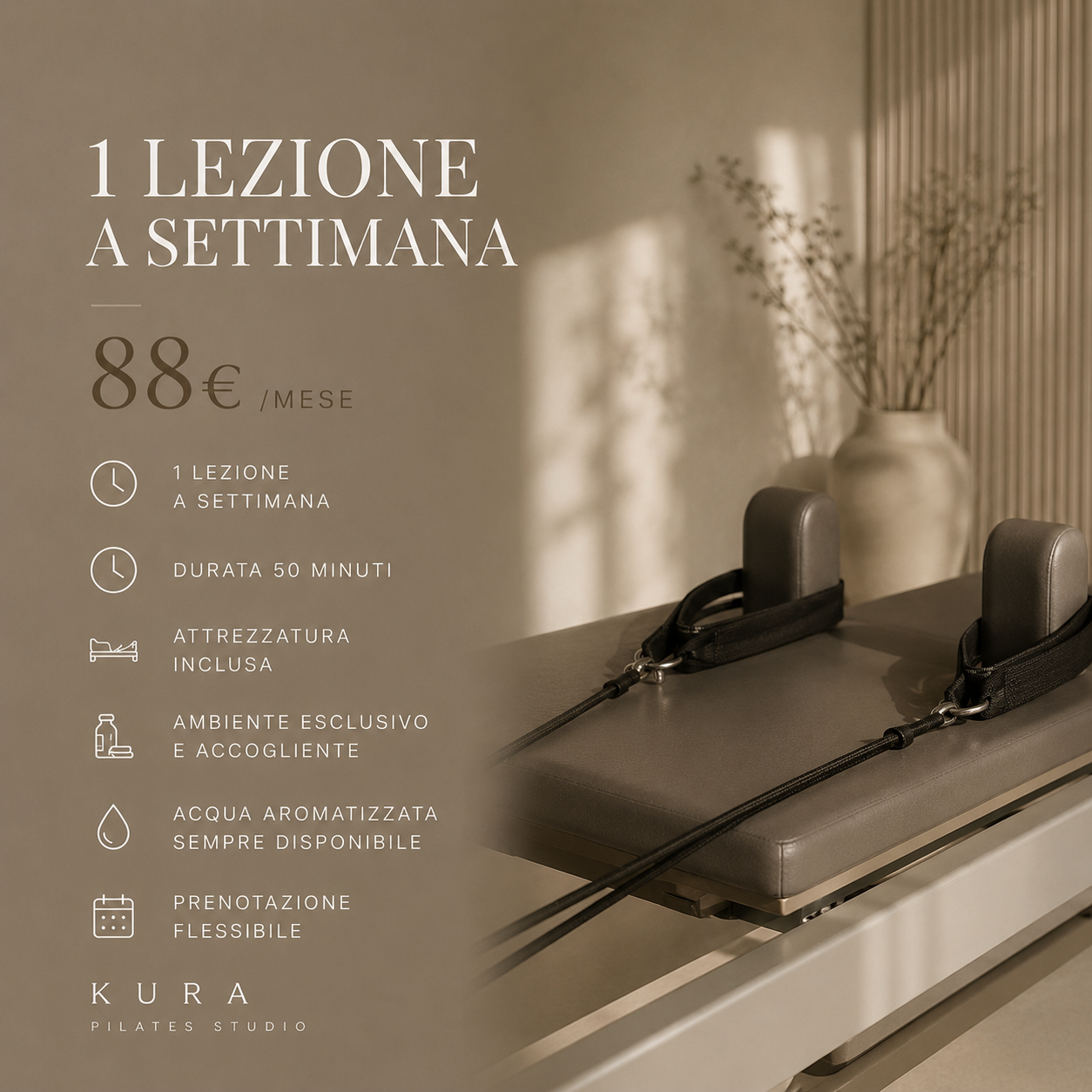 Abbonamento Mensile — 1 Lezione a Settimana