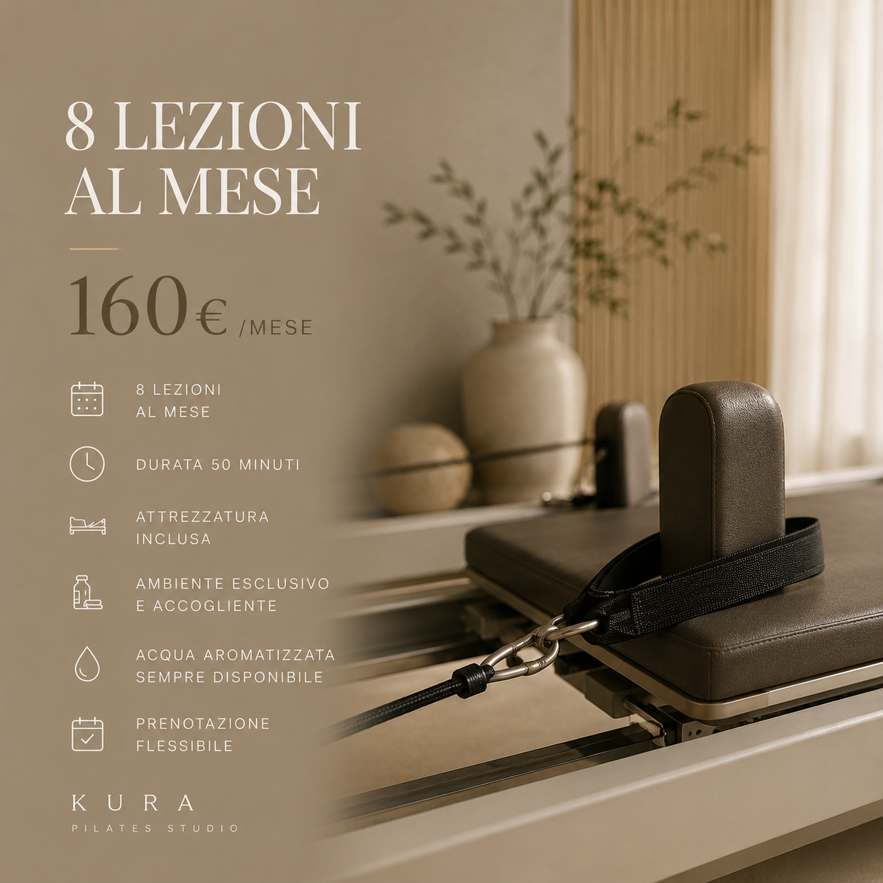 Abbonamento Mensile — 8 Lezioni al Mese